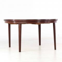  Dyrlund Dyrlund Mid Century Rosewood Lotus Round Expanding Dining Table - 3691398