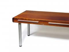  Dyrlund Dyrlund Santos Rosewood Executive Desk with Metal Legs - 2870521