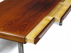  Dyrlund Dyrlund Santos Rosewood Executive Desk with Metal Legs - 2870524