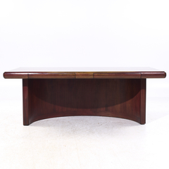  Dyrlund Dyrlund Skyline Mid Century Danish Rosewood Executive Desk - 4703262