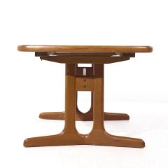  Dyrlund Dyrlund Style MCM Danish Teak Hidden Leaf Expanding Dining Table with 2 Leaves - 3932073