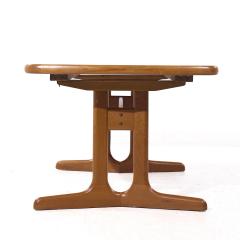  Dyrlund Dyrlund Style MCM Danish Teak Hidden Leaf Expanding Dining Table with 2 Leaves - 4310594