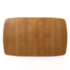  Dyrlund Dyrlund Style MCM Danish Teak Hidden Leaf Expanding Dining Table with 2 Leaves - 4310596