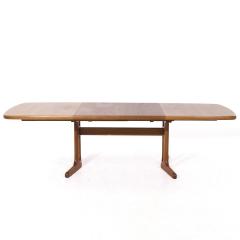  Dyrlund Dyrlund Style MCM Danish Teak Hidden Leaf Expanding Dining Table with 2 Leaves - 4310597