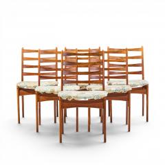  Dyrlund Dyrlund Style Mid Century Rosewood Dining Chairs Set of 6 - 4650836