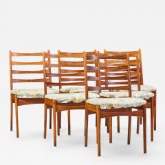  Dyrlund Dyrlund Style Mid Century Rosewood Dining Chairs Set of 6 - 4650879