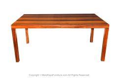  Dyrlund Mid Century Danish Parsons Dining Table Dyrlund Denmark Tri Wood - 2986957