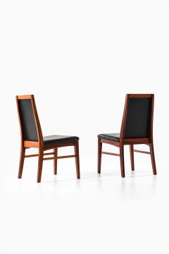  Dyrlund Set of 8 Danish Dining Chairs in Rosewood and Leather 1960s - 4596294
