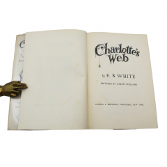  E B White Charlottes Web by E B White First Edition in Original Dust Jacket 1952 - 3787256