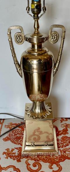  E F Chapman Chapman Neoclassical Brass Urn Form Table Lamp Circa 1970s - 2117375