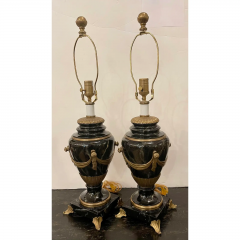  E F Chapman Empire Style E F Chapman Trompe lOeil Faux Marble Table Lamps a Pair - 2869705