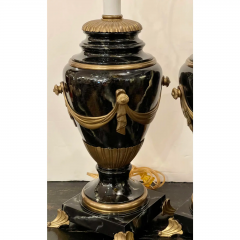  E F Chapman Empire Style E F Chapman Trompe lOeil Faux Marble Table Lamps a Pair - 2869720