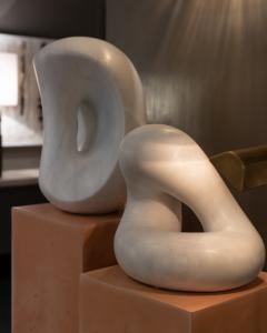  E F E F Abstract Sculpture in White Marble Italy 2020 - 2017774