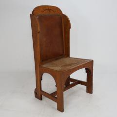  E G Punnett E G Punnett attributed Probably Made by William Birch An Oak Wing Back Chair - 4191656