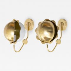  E H AB SCANDINAVIAN MODERN ECLIPSE SCONCES IN BRASS FROM EH AB SWEDEN - 1096275