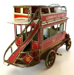  E P Lehman Co Lehman Autobus German WindUp Toy By The Ernest Paul Lehman Company Circa 1903 - 3767680