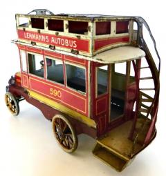  E P Lehman Co Lehman Autobus German WindUp Toy By The Ernest Paul Lehman Company Circa 1903 - 3767682