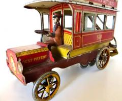  E P Lehman Co Lehman Autobus German WindUp Toy By The Ernest Paul Lehman Company Circa 1903 - 3767690