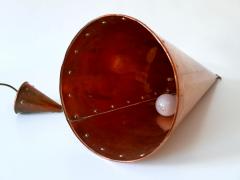  E S Horn Aalestrup XL Mid Century Modern Copper Pendant Lamp by E S Horn Aalestrup Denmark 1950s - 2893788