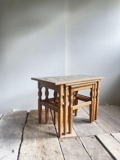  EG Kvalitetsmobel Henning Kj rnulf Set of Three Oak Nesting Tables for EG Kvalitets Denmark 1960s - 4802917