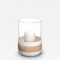  ELDVARM EMMA CANDLE HOLDER IN GLASS AND STEEL - 3573645