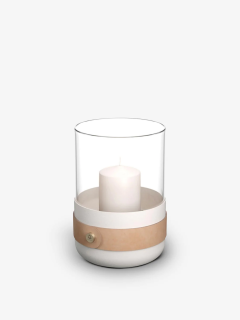  ELDVARM EMMA CANDLE HOLDER IN GLASS AND STEEL - 3571954