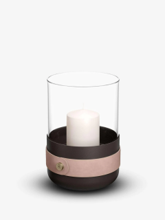  ELDVARM EMMA CANDLE HOLDER IN GLASS AND STEEL - 3571963