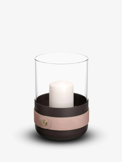  ELDVARM EMMA CANDLE HOLDER IN GLASS AND STEEL - 3571970