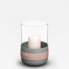  ELDVARM EMMA CANDLE HOLDER IN GLASS AND STEEL - 3573659