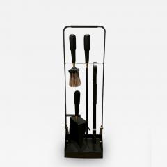  ELDVARM EMMA FIREPLACE TOOL SET WITH BRASS DETAILS IN BLACK - 3601342