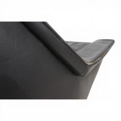  ESA Denmark ESA 802 Black Leather Lounge Chair by Werner Langenfeld 1970 - 4749867
