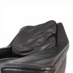  ESA Denmark ESA 802 Black Leather Lounge Chair by Werner Langenfeld 1970 - 4749870