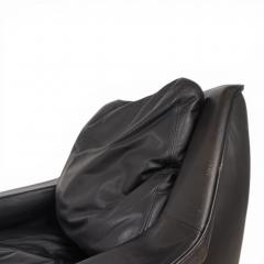  ESA Denmark ESA 802 Black Leather Lounge Chair by Werner Langenfeld 1970 - 4749874