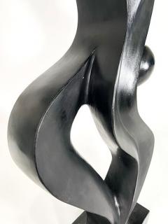  EVELYNE BRADER FRANK Amadea Swiss Modern Black Basalt Marble Abstract Sculpture - 4613582