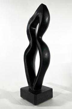  EVELYNE BRADER FRANK Amadea Swiss Modern Black Basalt Marble Abstract Sculpture - 4613583