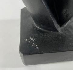  EVELYNE BRADER FRANK Amadea Swiss Modern Black Basalt Marble Abstract Sculpture - 4613584