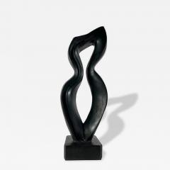  EVELYNE BRADER FRANK Amadea Swiss Modern Black Basalt Marble Abstract Sculpture - 4709962