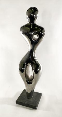  EVELYNE BRADER FRANK Angel Swiss Modern Stainless Steel On Marble Sculpture Evelyne Brad - 2831667