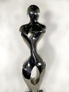  EVELYNE BRADER FRANK Angel Swiss Modern Stainless Steel On Marble Sculpture Evelyne Brader Frank - 4619384