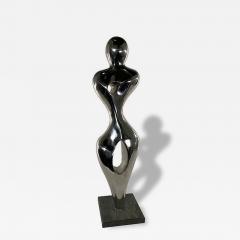  EVELYNE BRADER FRANK Angel Swiss Modern Stainless Steel On Marble Sculpture Evelyne Brader Frank - 4709981