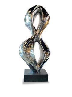  EVELYNE BRADER FRANK DANA Swiss Modern Stainless Steel Abstract Sculpture Evelyne Brader Frank - 4709998