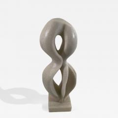  EVELYNE BRADER FRANK Joel Swiss Modern White Marble Abstract Sculpture Evelyne Brader Frank - 4709997