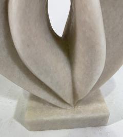  EVELYNE BRADER FRANK LUCIE Swiss Modern White Marble Abstract Sculpture Evelyne Brader Frank - 2228687
