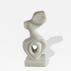 EVELYNE BRADER FRANK Melanie Swiss Modern White Marble Abstract Sculpture Evelyne Brader Frank - 4604672