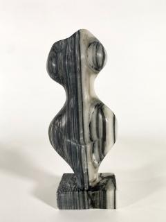  EVELYNE BRADER FRANK Mini 89 Swiss Modern Zebra Marble Abstract Sculpture Evelyne Brader Frank - 4613589