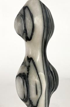  EVELYNE BRADER FRANK Mini 89 Swiss Modern Zebra Marble Abstract Sculpture Evelyne Brader Frank - 4613590