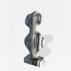 EVELYNE BRADER FRANK Mini 89 Swiss Modern Zebra Marble Abstract Sculpture Evelyne Brader Frank - 4709963