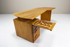  Eb nisterie Seltz Adjustable Desk in Beech Produced by Seltz France 1980s - 4014896