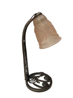  Edgar Brandt 1930s Wrought iron table lamp attributed to Edgar Brandt - 4513133