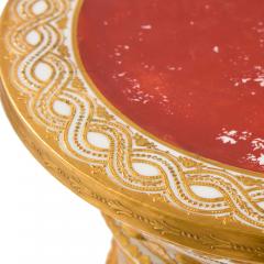  Edme Samson et Cie Antique French pair of ormolu mounted bisque porcelain pedestals - 4467108